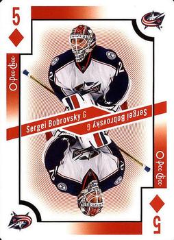 2017-18 O-Pee-Chee - Playing Cards #5♦ Sergei Bobrovsky Front