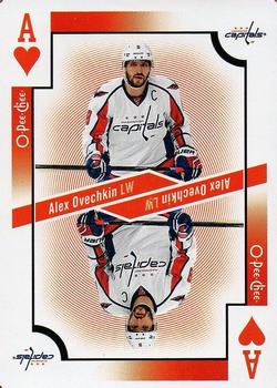 2017-18 O-Pee-Chee - Playing Cards #A♥ Alex Ovechkin Front