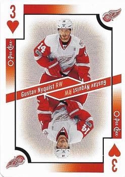 2017-18 O-Pee-Chee - Playing Cards #3♥ Gustav Nyquist Front