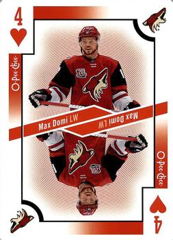 2017-18 O-Pee-Chee - Playing Cards #4♥ Max Domi Front
