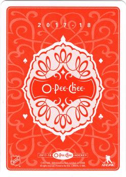 2017-18 O-Pee-Chee - Playing Cards #6♥ Ryan Kesler Back