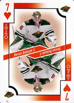 2017-18 O-Pee-Chee - Playing Cards #7♥ Devan Dubnyk Front