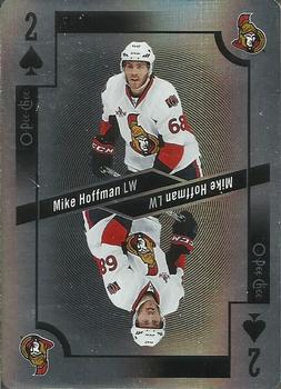 2017-18 O-Pee-Chee - Playing Cards Foil #2♠ Mike Hoffman Front