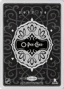 2017-18 O-Pee-Chee - Playing Cards Foil #5♣ Henrik Sedin Back