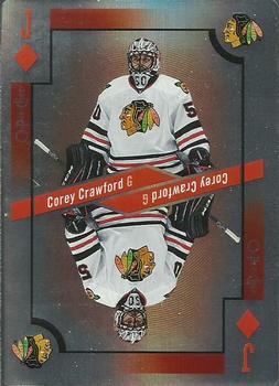 2017-18 O-Pee-Chee - Playing Cards Foil #J♦ Corey Crawford Front