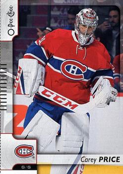 2017-18 O-Pee-Chee - Blaster Box Bottoms #NNO Carey Price Front