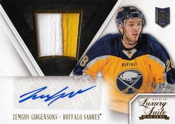 2013-14 Panini Rookie Anthology - Luxury Suite Rookie Autograph Prime #117 Zemgus Girgensons Front