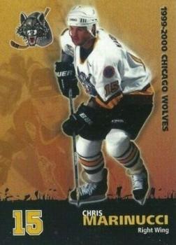 1999-00 Campaign Communications Chicago Wolves (IHL) #9 Chris Marinucci Front