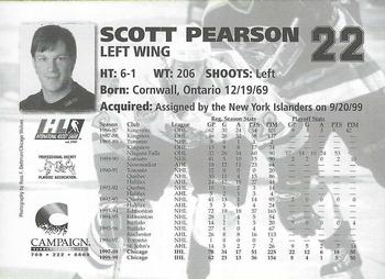 1999-00 Campaign Communications Chicago Wolves (IHL) #15 Scott Pearson Back