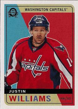 2017-18 O-Pee-Chee - Retro Blank Back #NNO Justin Williams Front
