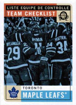 2017-18 O-Pee-Chee - Retro Blank Back #NNO Toronto Maple Leafs Front