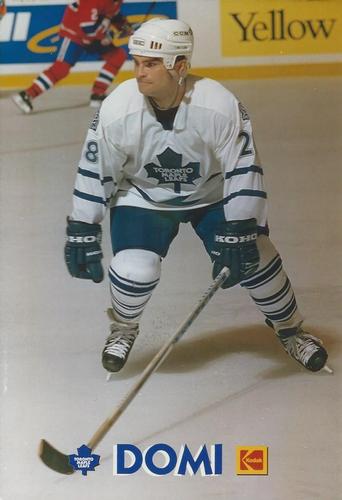 1994-95 Kodak Toronto Maple Leafs #NNO Tie Domi Front