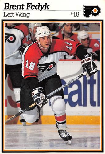 1996-97 Ocean Spray Philadelphia Flyers Postcards #NNO Brent Fedyk Front