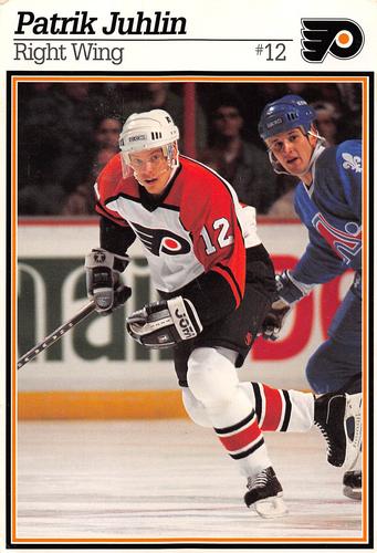 1996-97 Ocean Spray Philadelphia Flyers Postcards #NNO Patrik Juhlin Front