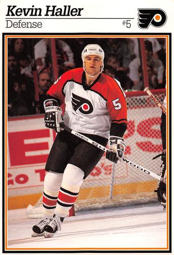 1996-97 Ocean Spray Philadelphia Flyers Postcards #NNO Kevin Haller Front