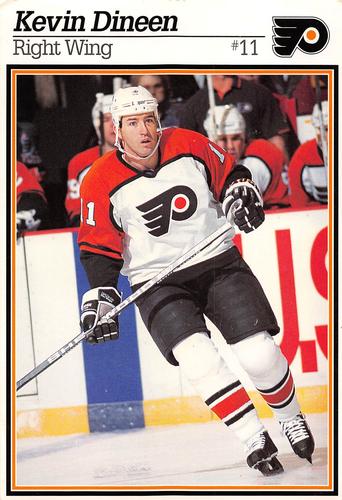 1996-97 Ocean Spray Philadelphia Flyers Postcards #NNO Kevin Dineen Front