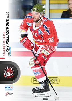 2015-16 Playercards Premium (EBEL) #EBEL-072 Jerry Pollastrone Front