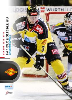2015-16 Playercards Premium (EBEL) #EBEL-207 Patrick Bolterle Front