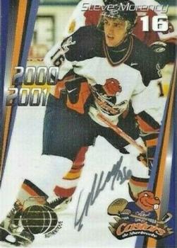 2000-01 Cartes, Timbres et Monnaies Sainte-Foy Sherbrooke Castors (QMJHL) - Autographs #6 Steve Morency Front