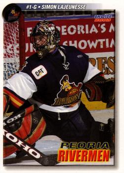 2002-03 Choice Peoria Rivermen (ECHL) #02 Simon Lajeunesse Front