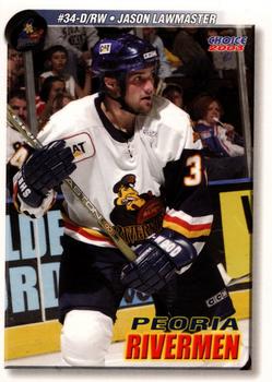 2002-03 Choice Peoria Rivermen (ECHL) #20 Jason Lawmaster Front