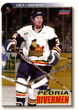 2002-03 Choice Peoria Rivermen (ECHL) #21 Josh Kern Front