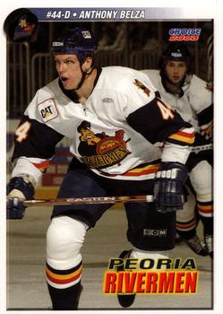 2002-03 Choice Peoria Rivermen (ECHL) #23 Anthony Belza Front