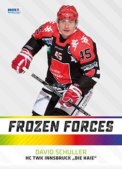 2015-16 Playercards Premium (EBEL) - Frozen Forces #EBEL-FF11 David Schuller Front