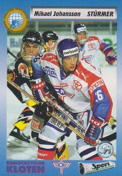 1993-94 Sport Swiss HNL #24 Mikael Johansson Front