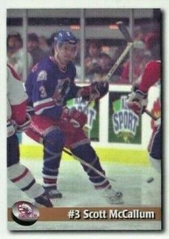 1995-96 Tri-City Americans (WHL) #NNO Scott McCallum Front