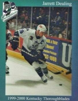 1999-00 Kentucky Thoroughblades (AHL) #10 Jarrett Deuling Front
