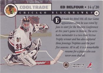 1995-96 Donruss Elite - Cool Trade Limited Edition #14 Ed Belfour Back