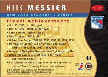 1995-96 Bowman - Cool Trade Limited Edition #5 Mark Messier Back