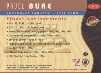 1995-96 Bowman - Cool Trade Limited Edition #10 Pavel Bure Back