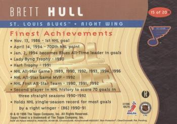 1995-96 Bowman - Cool Trade Limited Edition #15 Brett Hull Back