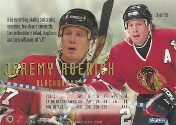 1995-96 NHL / NHLPA Cool Trade #3 Jeremy Roenick Back