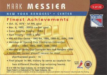 1995-96 NHL / NHLPA Cool Trade #5 Mark Messier Back
