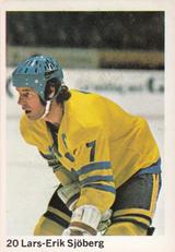 1974-75 Williams Hockey (Swedish) #20 Lars-Erik Sjoberg Front