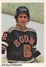 1974-75 Williams Hockey (Swedish) #33 Esa Peltonen Front