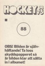 1974-75 Williams Hockey (Swedish) #88 Viktor Dobrokhotov Back