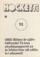 1974-75 Williams Hockey (Swedish) #91 Vladimir Orlov Back