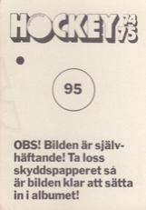 1974-75 Williams Hockey (Swedish) #95 Alexander Prilepsky Back
