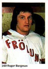 1974-75 Williams Hockey (Swedish) #160 Roger Bergman Front