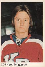 1974-75 Williams Hockey (Swedish) #203 Kent Bengtsson Front