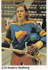 1974-75 Williams Hockey (Swedish) #219 Anders Hedberg Front