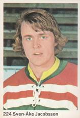 1974-75 Williams Hockey (Swedish) #224 Sven-Ake Jacobsson Front