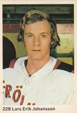 1974-75 Williams Hockey (Swedish) #228 Lars-Erik Johansson Front