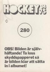 1974-75 Williams Hockey (Swedish) #280 Hockeyskolan - Skott Back