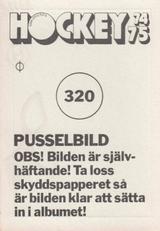 1974-75 Williams Hockey (Swedish) #320 Tre Kroner Back