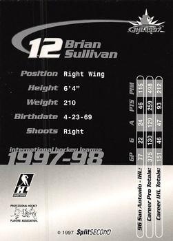 1997-98 Grand Rapids Griffins (IHL) #NNO Brian Sullivan Back